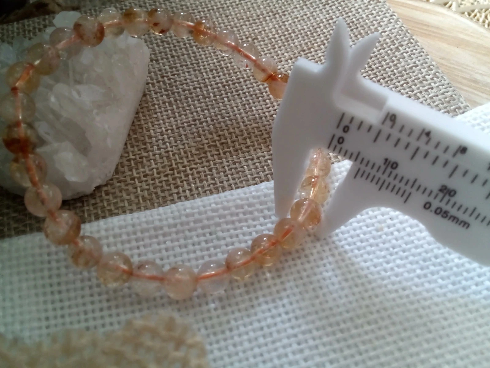 Bracelet chance en pierres de citrine naturelle – photo 3